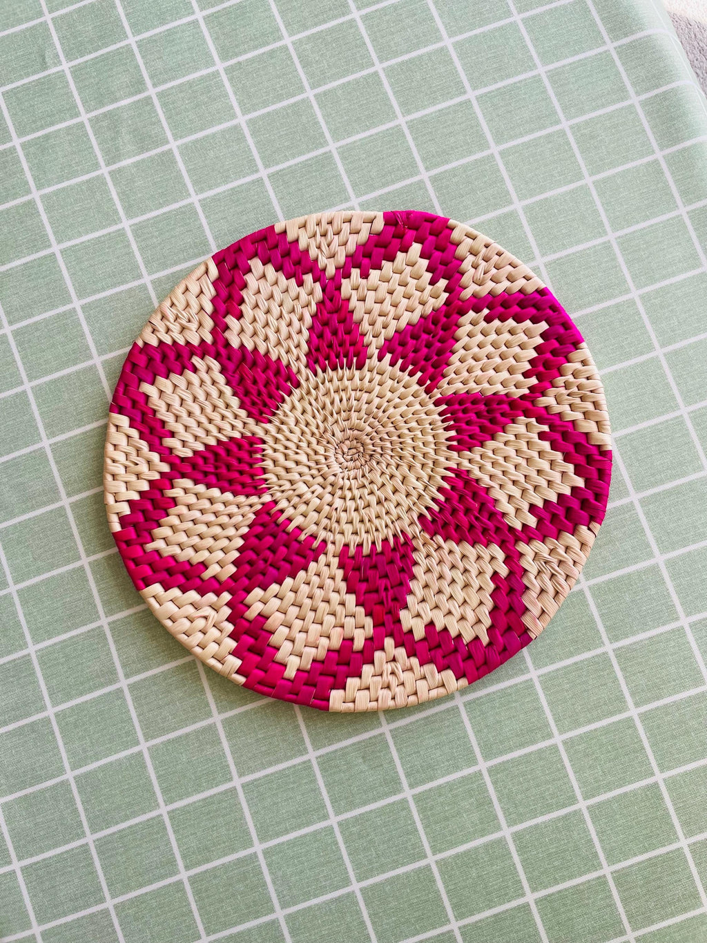 pink placemat