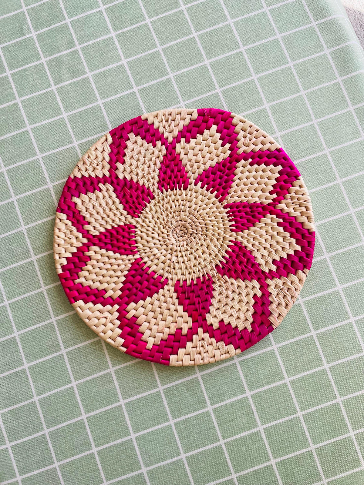 pink placemat