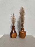 Handcrafted Wooden Bud Vase: Minimalist Natural Decor for Home, Office, Table, or Shelf
