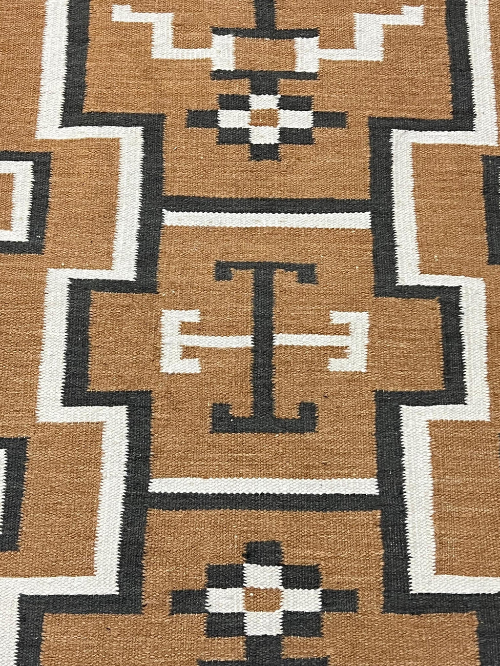 Midnight Mesa rusty brown Navajo rug by suzzi homes, native American rug, southwest style rug, geometric traditional wool rug, custom size