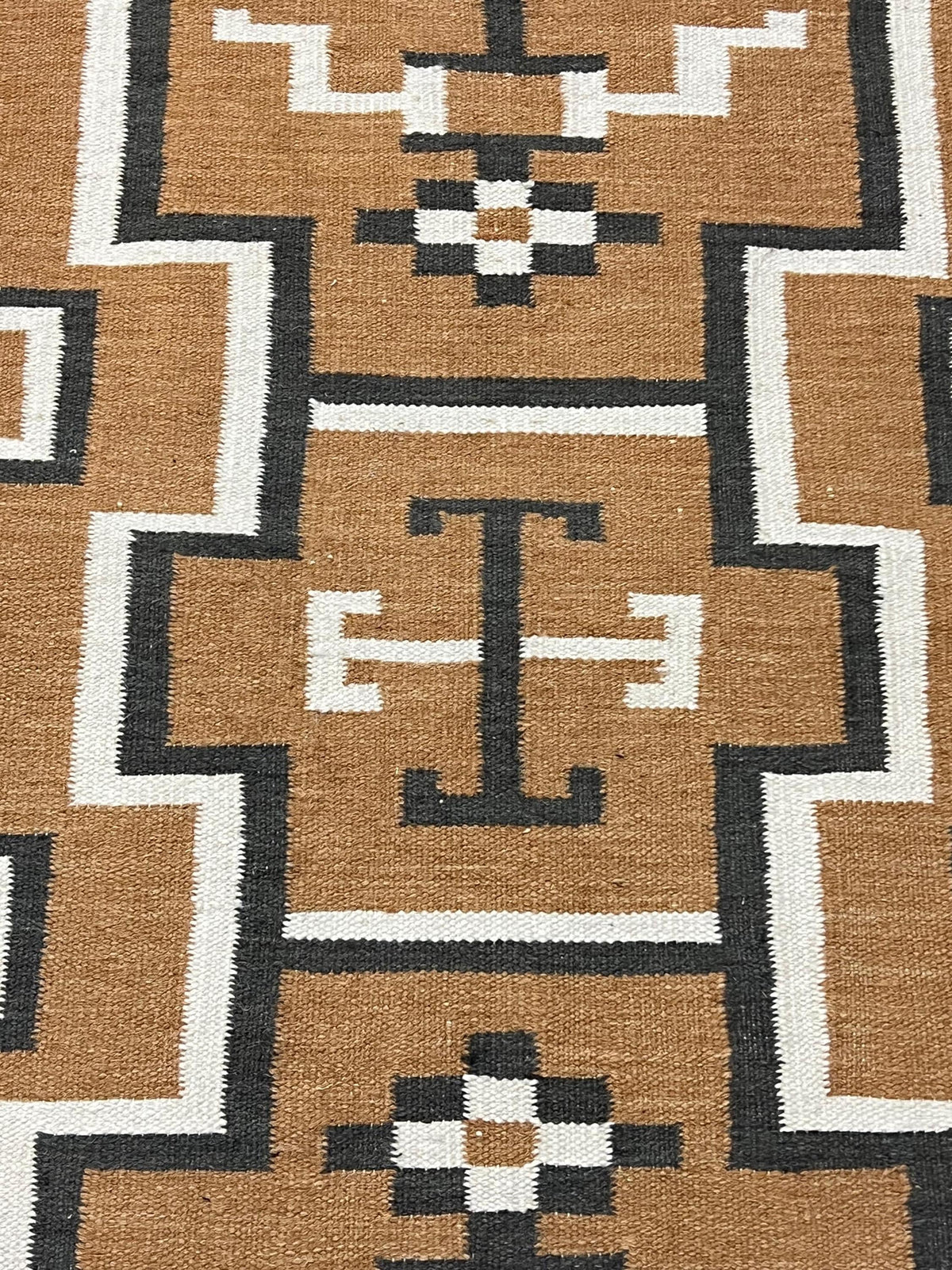 Midnight Mesa rusty brown Navajo rug by suzzi homes, native American rug, southwest style rug, geometric traditional wool rug, custom size