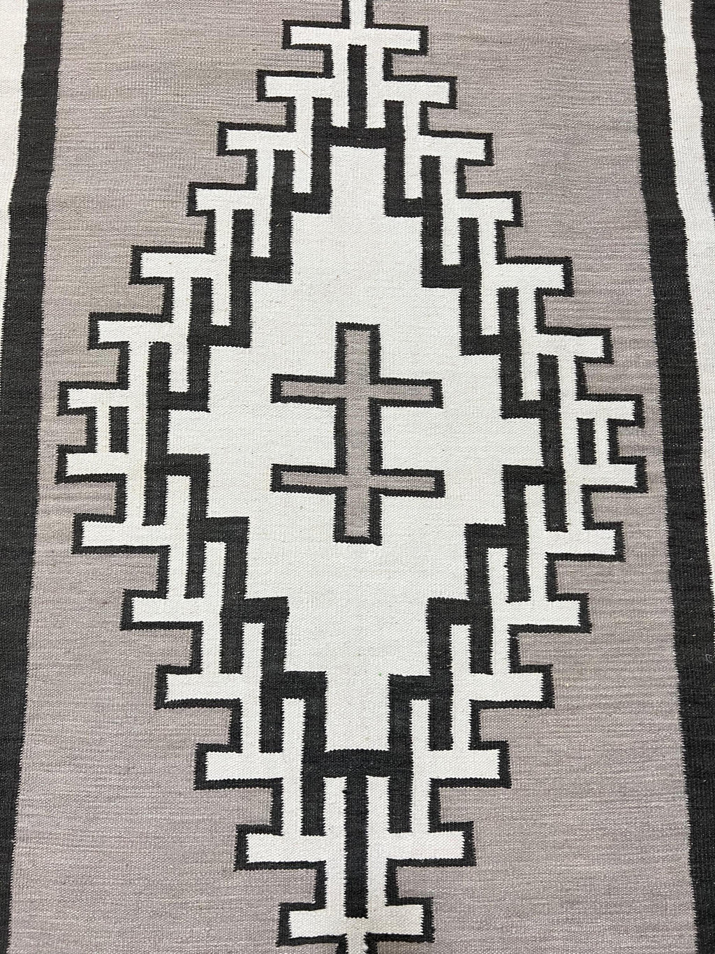 Stone Echo Navajo rug by suzzi homes, native American rug, southwest style rug, traditional wool kilim rug, neutral color rug, custom size
