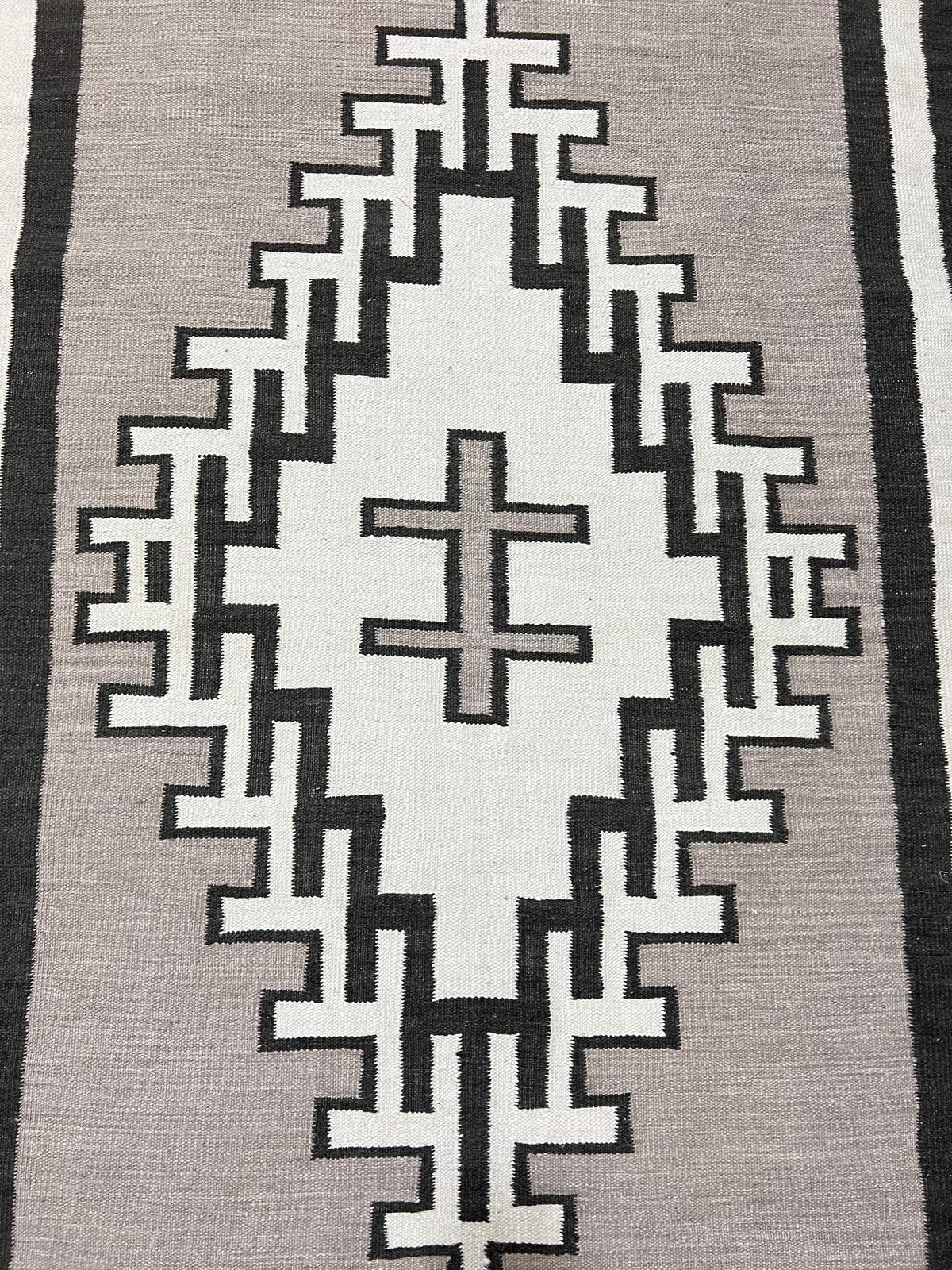 Stone Echo Navajo rug by suzzi homes, native American rug, southwest style rug, traditional wool kilim rug, neutral color rug, custom size