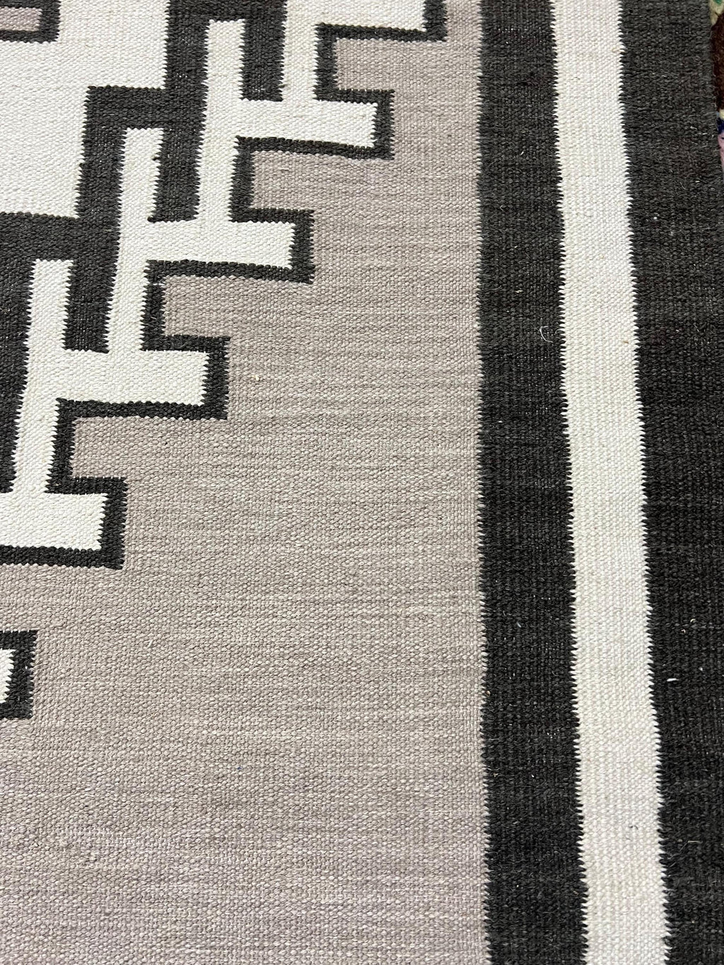 Stone Echo Navajo rug by suzzi homes, native American rug, southwest style rug, traditional wool kilim rug, neutral color rug, custom size
