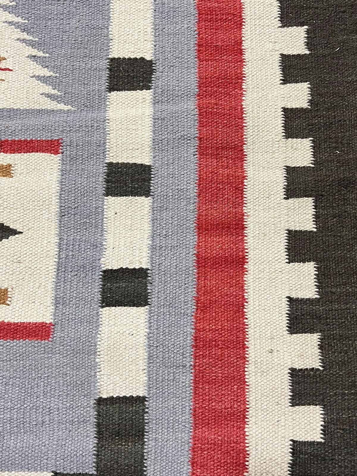 Desert Crossing Navajo Rug By Suzzi home, Earth Tone blue Navajo Kilim rug, Native American Rug, Traditional Wool Rug, 8x10, Boho Home Decor