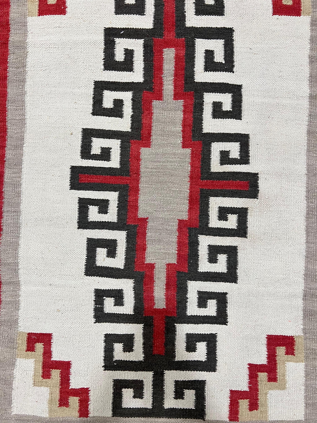 Desrt Totem Navajo Rug By Suzzi homes, Red & Black Navajo Kilim rug, Native American Rug, Traditional Wool Rug, 6x4, Boho Home Decor