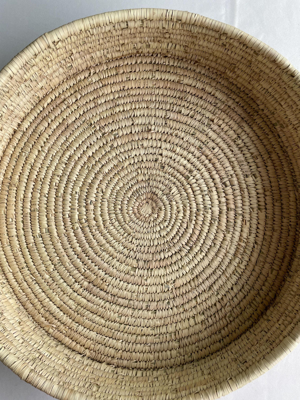 Woven Palm Leaf Tray: Rustic Farmhouse Coffee Table Decor, 15 inch