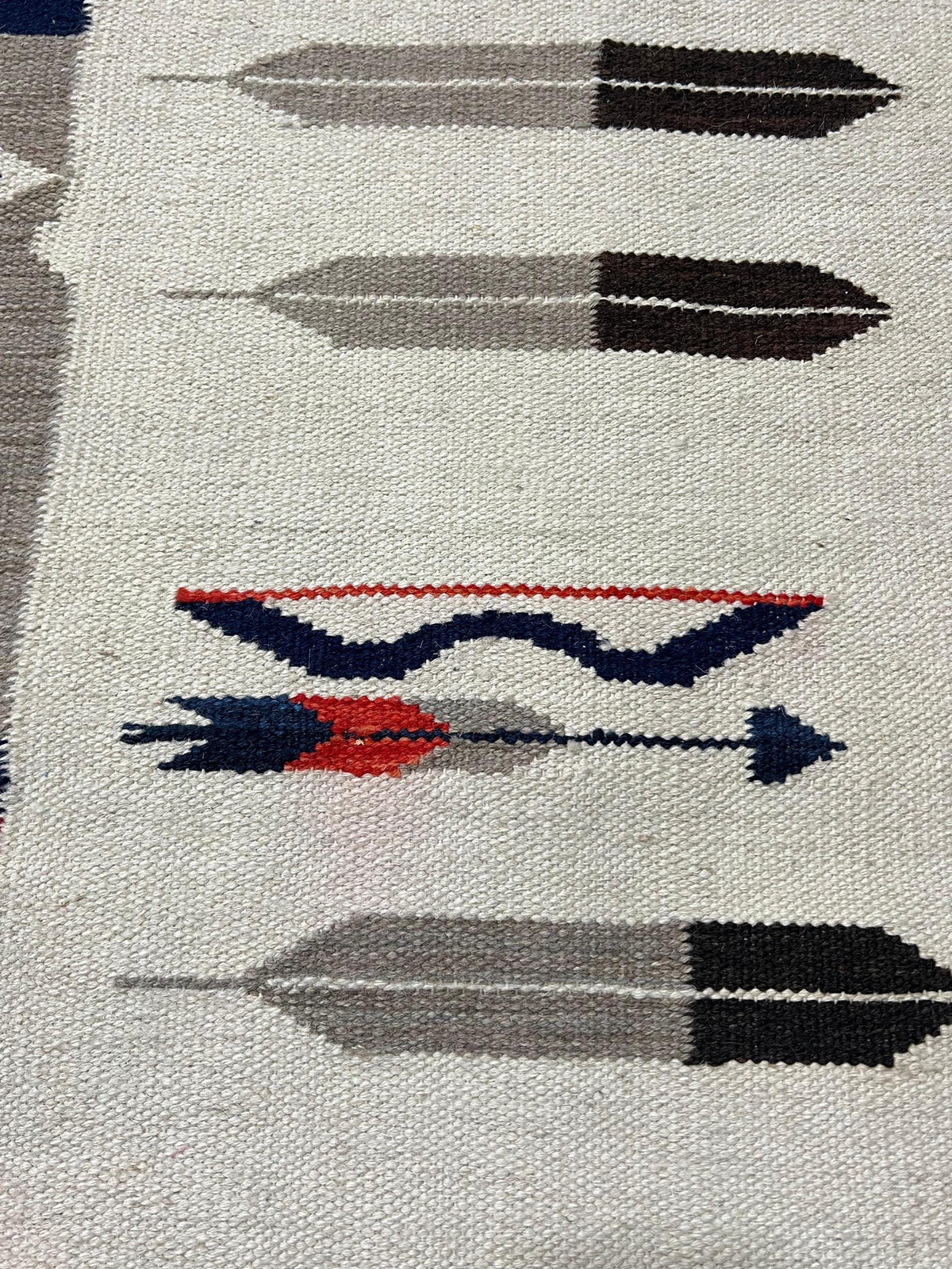 Spirit Of The Arrows native Navajo kilim rug, flatweave kilim dhurrie rug, southwest area yei rug, handmade Navajo wool rug for living room