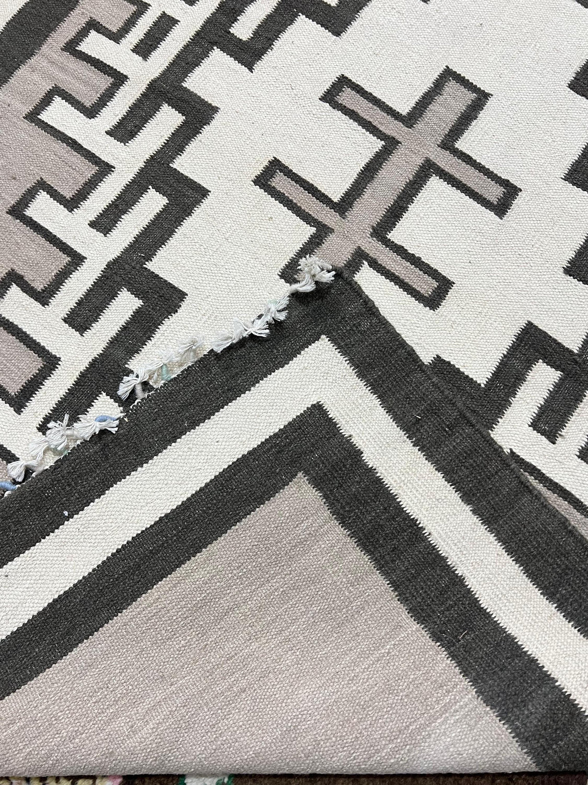 Stone Echo Navajo rug by suzzi homes, native American rug, southwest style rug, traditional wool kilim rug, neutral color rug, custom size