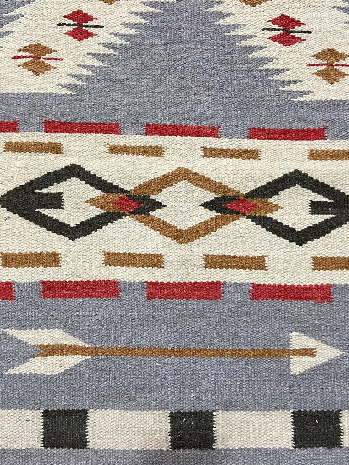 Desert Crossing Navajo Rug By Suzzi home, Earth Tone blue Navajo Kilim rug, Native American Rug, Traditional Wool Rug, 8x10, Boho Home Decor