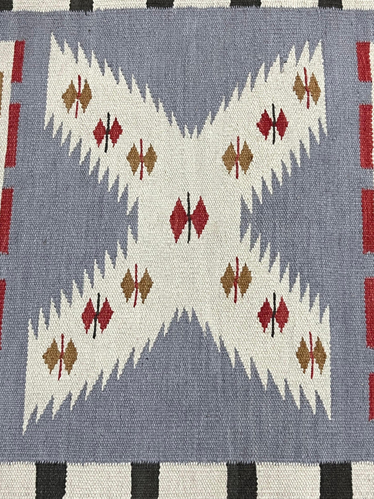 Desert Crossing Navajo Rug By Suzzi home, Earth Tone blue Navajo Kilim rug, Native American Rug, Traditional Wool Rug, 8x10, Boho Home Decor