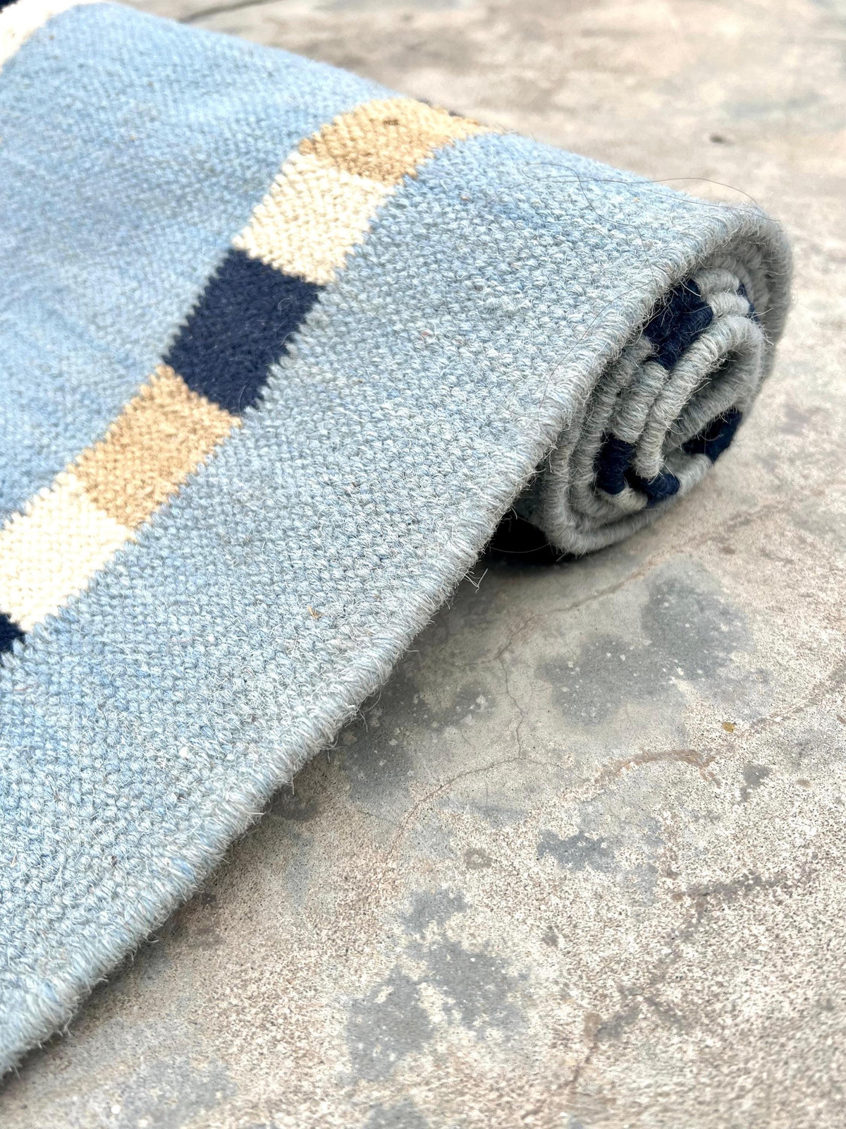 Arrow Play Navajo Rug By Suzzi homes, Blue Navajo Kilim rug, Native American Rug, Traditional Wool Rug, 8x10, Boho Home Decor