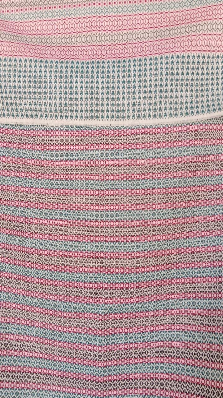 Handwoven Cotton Rebozo Shawl: Traditional Pakistani Scarf, Labor Support