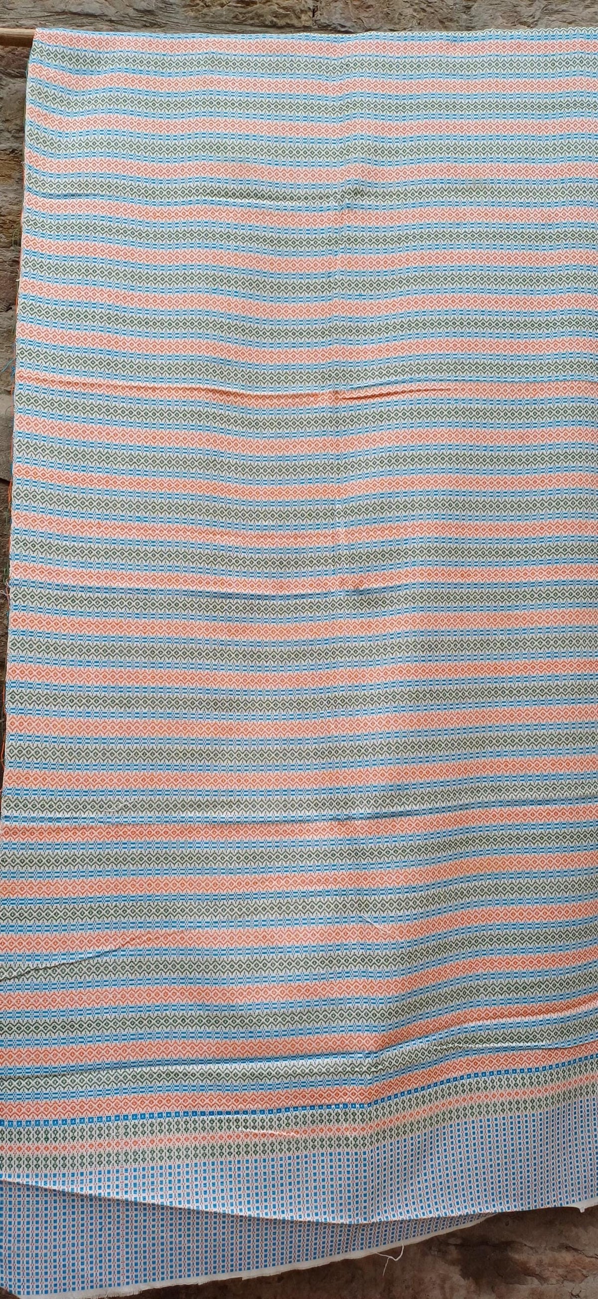 Handwoven Cotton Rebozo Shawl: Pakistani Artisan Scarf, Pregnancy & Labor Support