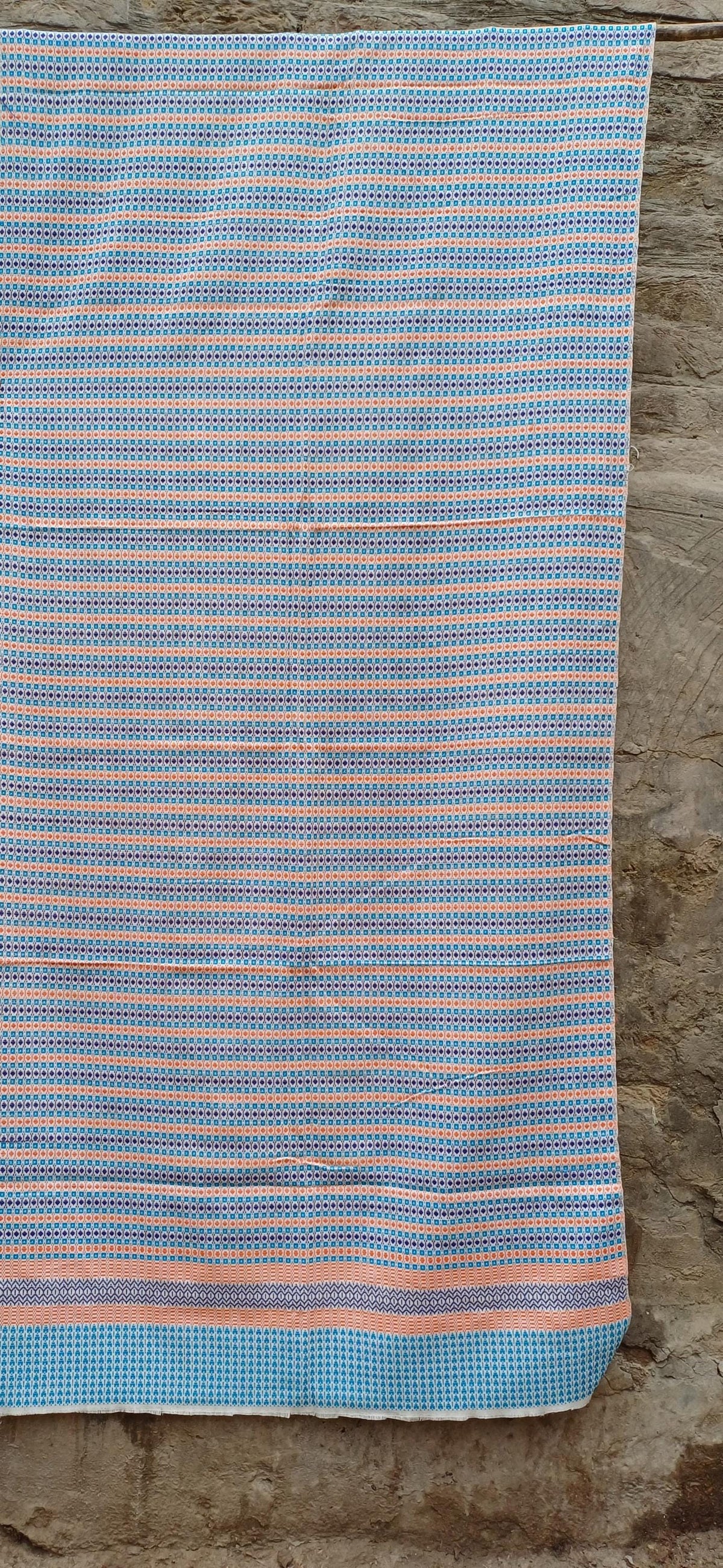 Handwoven Cotton Rebozo Shawl: Pakistani Artisan Scarf, Pregnancy & Labor Support