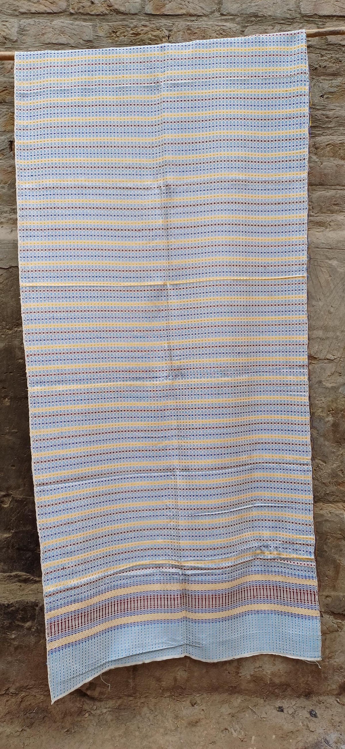 Handwoven Cotton Rebozo Shawl: Pakistani Artisan Scarf, Pregnancy & Labor Support