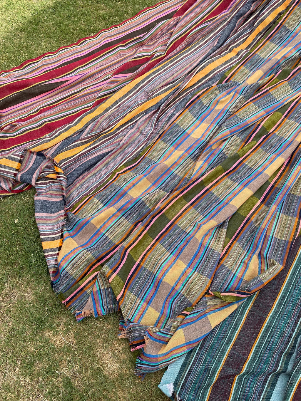 X large plaid throw blanket, woven throw for couch, chair & sofa, fall throw, colorful throw, Bed runner, funky throw for living room