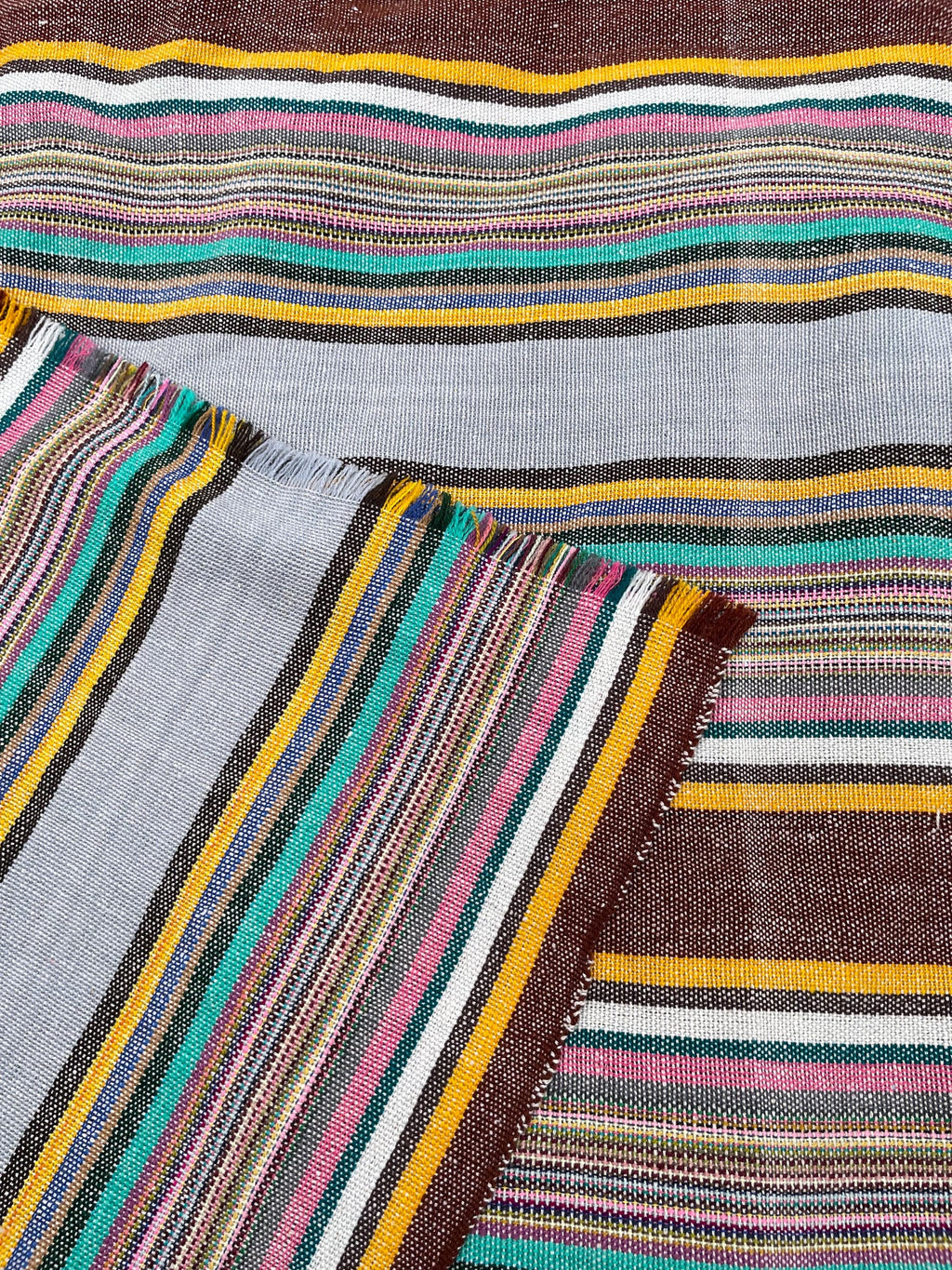 X large striped throw blanket, woven throw for couch, chair & sofa, Fall throw, colorful throw, Bed runner, funky throw for living room