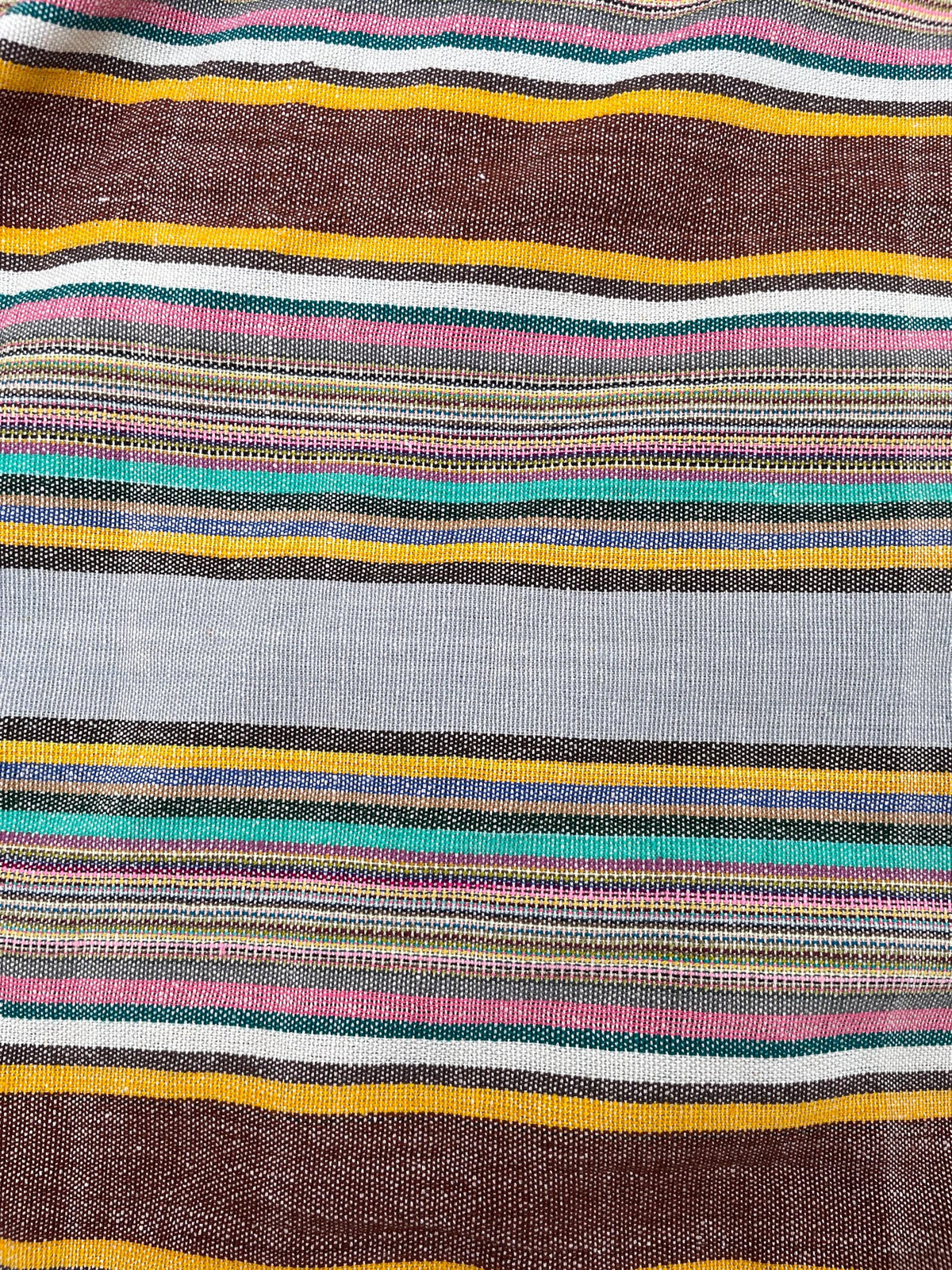 X large striped throw blanket, woven throw for couch, chair & sofa, Fall throw, colorful throw, Bed runner, funky throw for living room