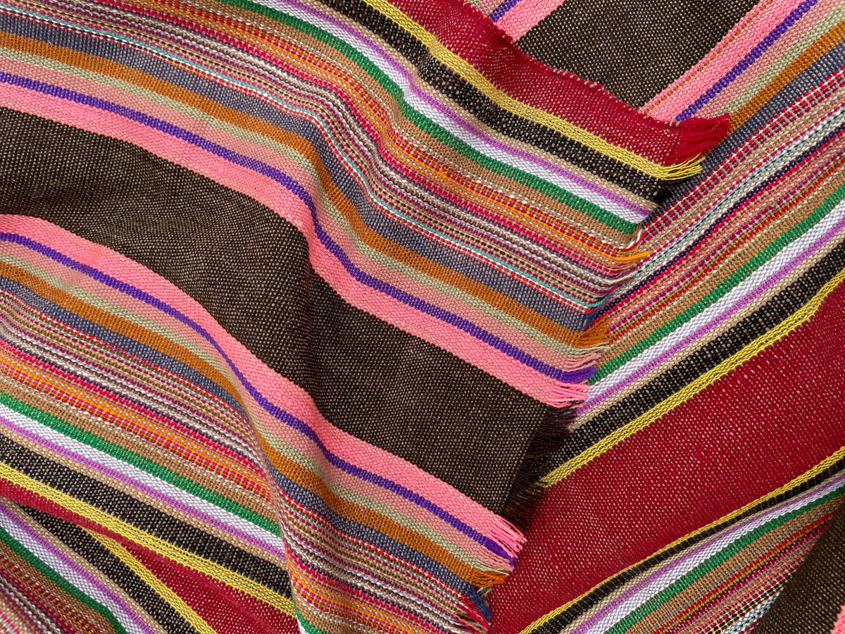X large pink striped throw blanket, woven throw for couch, chair & sofa, colorful throw, Bed runner, funky throw for living room