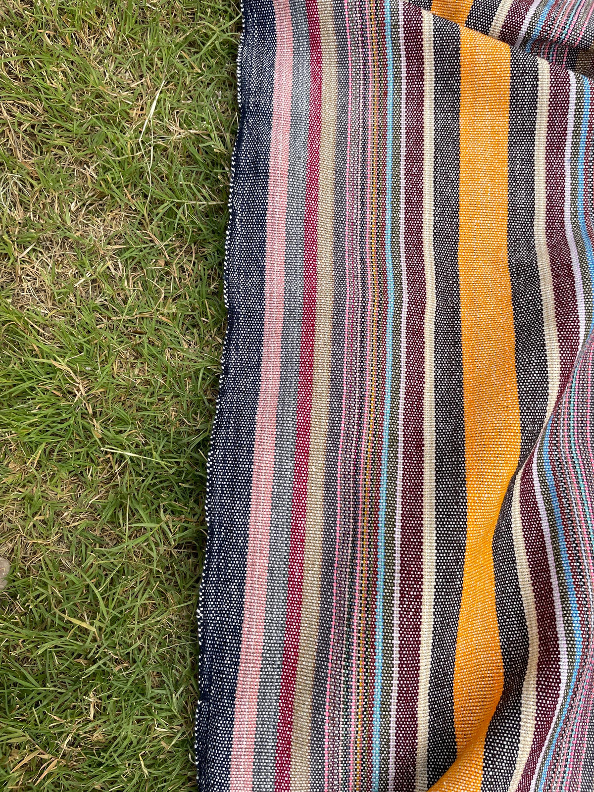 X large purple striped throw blanket, woven throw for couch, chair & sofa, colorful throw, bed runner, funky throw for living room