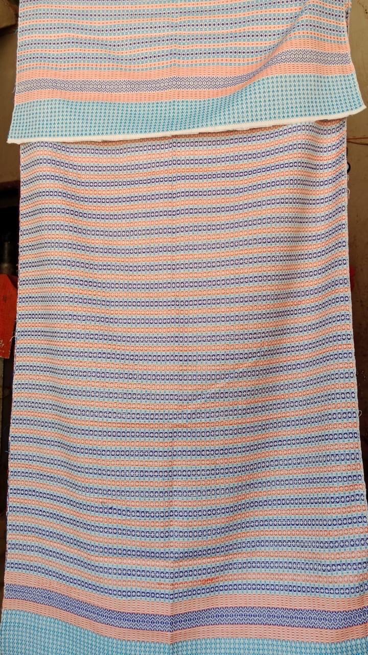 Handwoven Cotton Rebozo Shawl: Traditional Pakistani Scarf, Labor Support