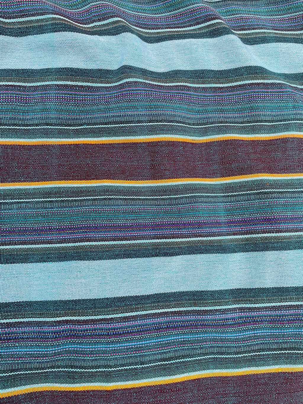 X large green striped throw blanket, woven throw for couch, chair & sofa, Christmas fall throw, bed runner, colorful throw for living room