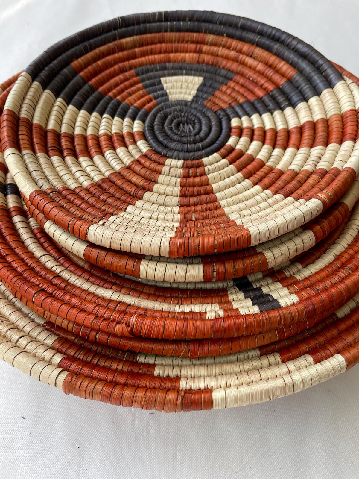 Boho Wall Basket Set Of 5, African Wall Baskets, Neutral & Earthy Wall Art, Hand woven Wall Baskets, Wall Hanging Baskets, Basket Wall Decor