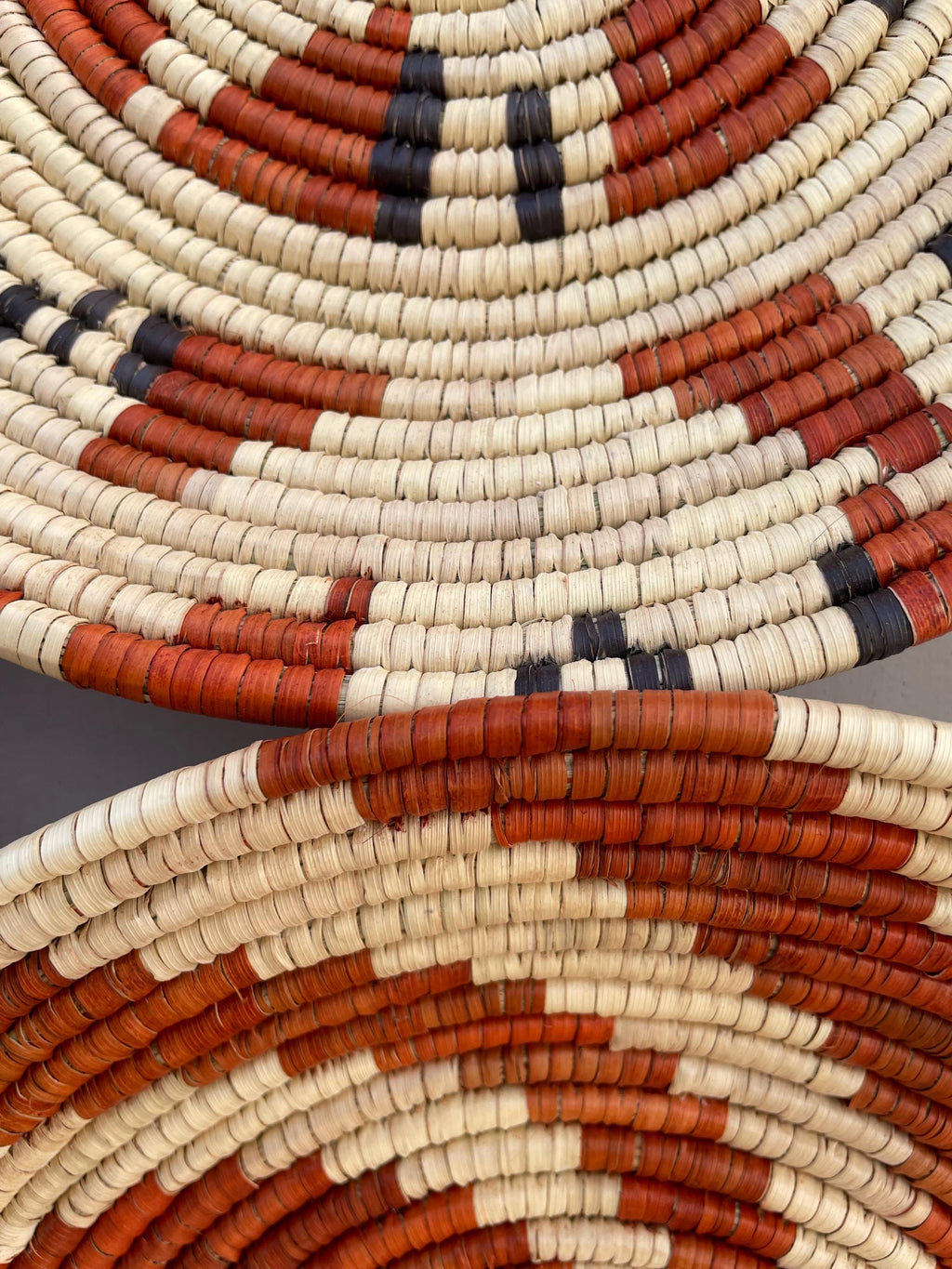 Woven Wall Basket Set Of 9, Handwoven African Baskets for Wall Decor, Neutral Rustic Boho Wall Art, Tribal Home Decor, Earthy tone Baskets