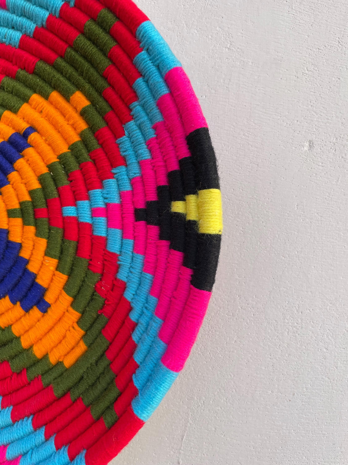 Boho Tribal Wall Baskets, Colorful Wall Basket, Woven African Basket, Basket Wall Art, Bohemian Wall Hanging Decor