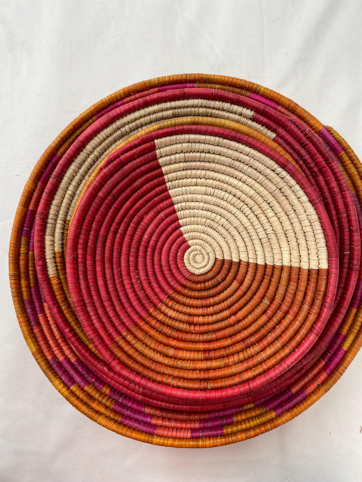 Wall Basket Decor Set of 6, Bohemian Wall Basket, Unique Wall Basket Decor, Woven Seagrass Baskets, Living Room & Bedroom Wall hanging
