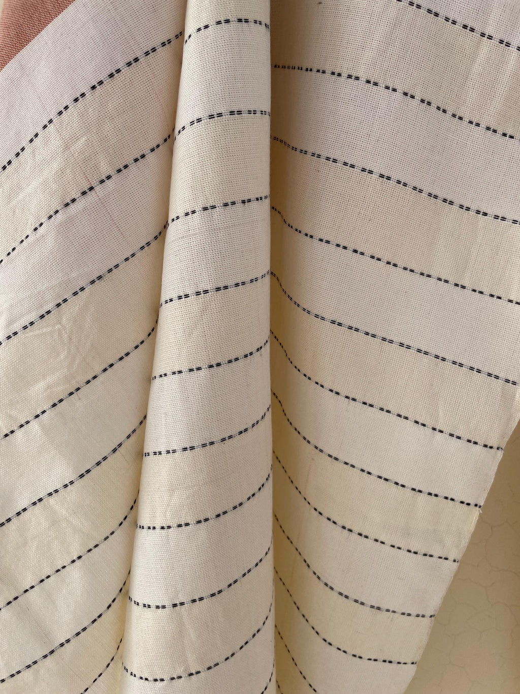 Handwoven Cotton Rebozo Shawl: Pakistani Artisan Scarf, Pregnancy & Labor Support, Gift For Boy Mom To Be, 32 X 106 inch With Fringes