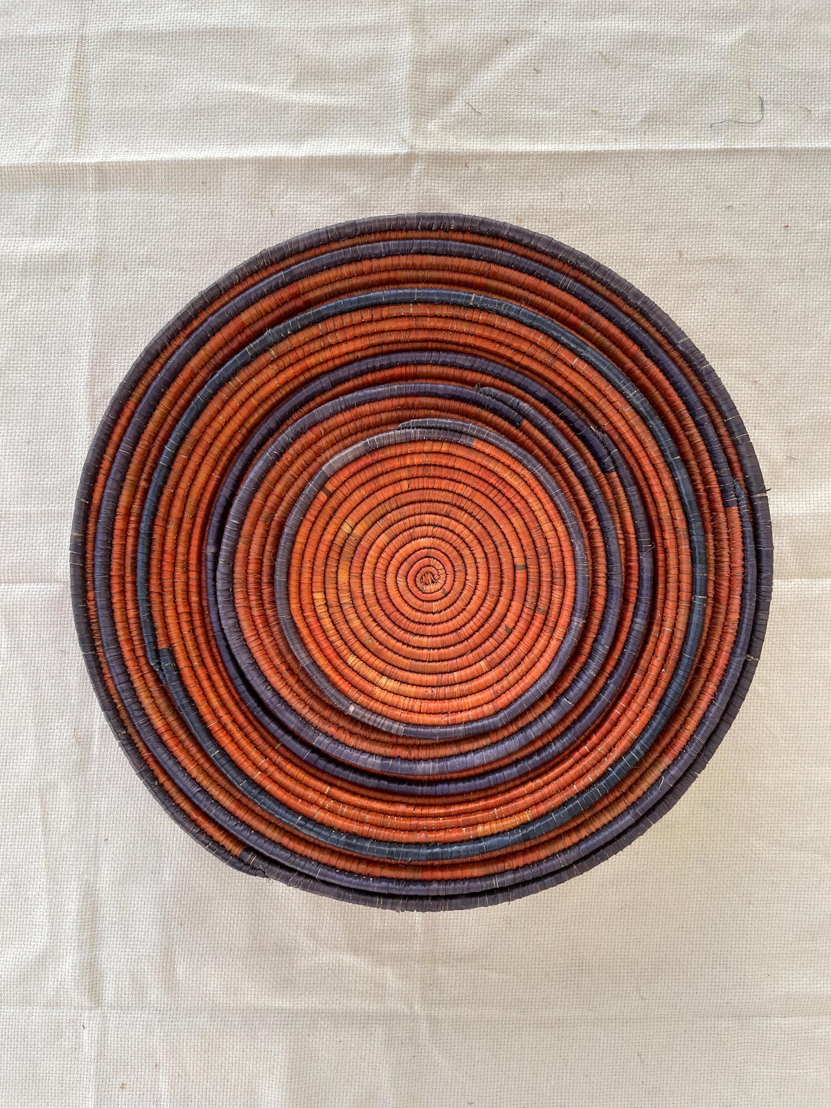 X Large Woven Wall Basket Set Of 6, Handwoven Baskets for Wall Decor, Terracotta Rustic Boho Wall Art, Tribal Home Decor, Collector Pieces